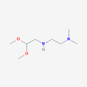 molecular formula C8H20N2O2 B13879103 1,2-ethanediamine, N2-(2,2-dimethoxyethyl)-N1,N1-dimethyl- 