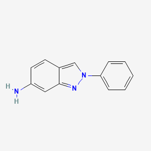 molecular formula C13H11N3 B13879115 2-Phenylindazol-6-amine 