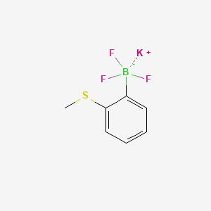 molecular formula C7H7BF3KS B1387912 Potassium trifluoro(2-(methylthio)phenyl)borate CAS No. 850623-77-7