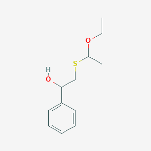 2-(1-Ethoxyethylsulfanyl)-1-phenylethanol