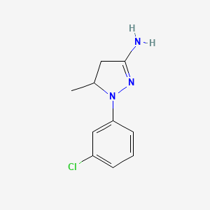 2-(3-Chlorophenyl)-3-methyl-3,4-dihydropyrazol-5-amine