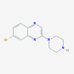 7-Bromo-2-(1-piperazinyl)quinoxaline