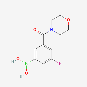 molecular formula C11H13BFNO4 B1387919 3-Fluoro-5-(morpholine-4-carbonyl)phenylboronic acid CAS No. 874219-40-6