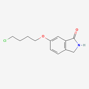 molecular formula C12H14ClNO2 B13879197 6-(4-Chlorobutoxy)-2,3-dihydroisoindol-1-one 