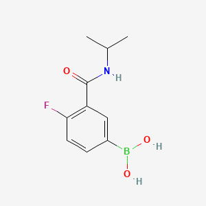 molecular formula C10H13BFNO3 B1387920 4-Fluoro-3-(isopropylcarbamoyl)phenylboronic acid CAS No. 874219-21-3