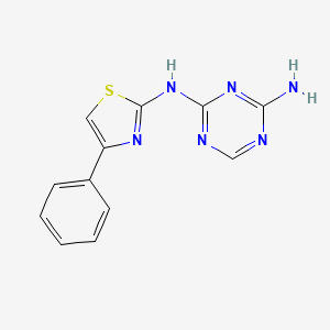 2-N-(4-phenyl-1,3-thiazol-2-yl)-1,3,5-triazine-2,4-diamine