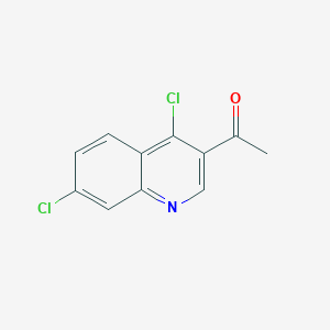 molecular formula C11H7Cl2NO B13879206 1-(4,7-Dichloro-quinolin-3-yl)-ethanone 