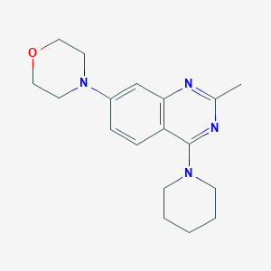 molecular formula C18H24N4O B13879212 4-(2-Methyl-4-piperidin-1-ylquinazolin-7-yl)morpholine 