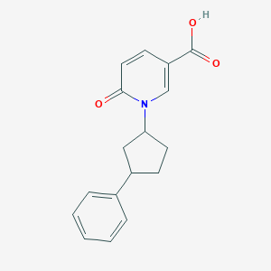 6-Oxo-1-(3-phenylcyclopentyl)pyridine-3-carboxylic acid