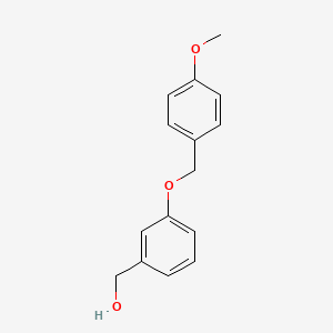 molecular formula C15H16O3 B13879235 [3-[(4-Methoxyphenyl)methoxy]phenyl]methanol 