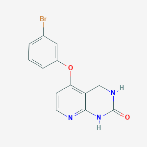 molecular formula C13H10BrN3O2 B13879263 5-(3-bromophenoxy)-3,4-dihydro-1H-pyrido[2,3-d]pyrimidin-2-one 