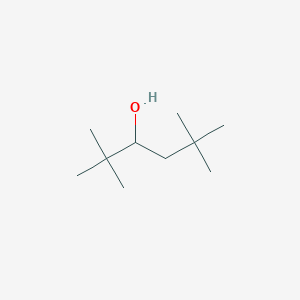 molecular formula C10H22O B13879320 2,2,5,5-Tetramethyl-3-hexanol CAS No. 55073-86-4