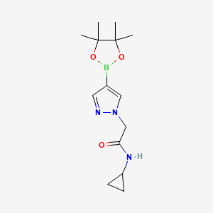 N-cyclopropyl-2-[4-(4,4,5,5-tetramethyl-1,3,2-dioxaborolan-2-yl)pyrazol-1-yl]acetamide