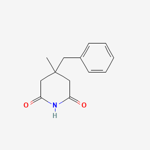 molecular formula C13H15NO2 B13879415 4-Benzyl-4-methylpiperidine-2,6-dione 