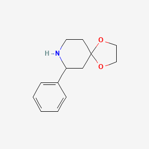 molecular formula C13H17NO2 B13879457 7-Phenyl-1,4-dioxa-8-azaspiro[4.5]decane 