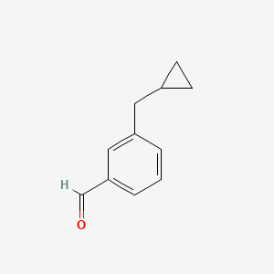 molecular formula C11H12O B13879466 3-(cyclopropylmethyl)Benzaldehyde 