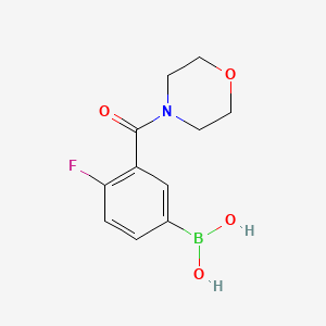 B1387947 4-Fluoro-3-(morpholine-4-carbonyl)phenylboronic acid CAS No. 874219-29-1