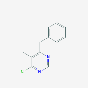 4-Chloro-5-methyl-6-(2-methylbenzyl)pyrimidine