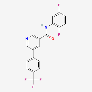 N-(2,5-difluorophenyl)-5-[4-(trifluoromethyl)phenyl]pyridine-3-carboxamide