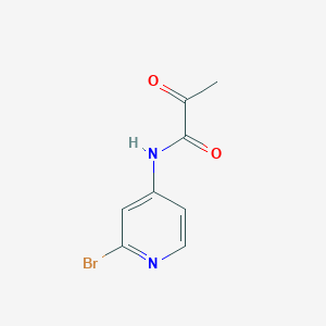 N-(2-bromo-pyridin-4-yl)-2-oxo-propionamide