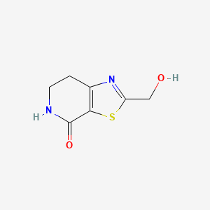 molecular formula C7H8N2O2S B13879528 2-(hydroxymethyl)-6,7-dihydro-5H-[1,3]thiazolo[5,4-c]pyridin-4-one 