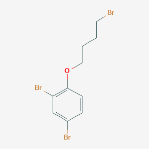 molecular formula C10H11Br3O B13879533 2,4-Dibromo-1-(4-bromobutoxy)benzene 