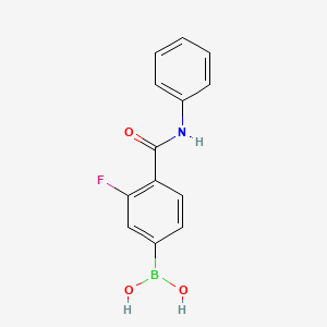 B1387959 (3-Fluoro-4-(phenylcarbamoyl)phenyl)boronic acid CAS No. 874288-40-1