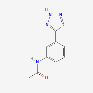 molecular formula C10H10N4O B13879594 N-[3-(2H-triazol-4-yl)phenyl]acetamide 