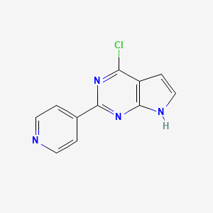 4-chloro-2-pyridin-4-yl-7H-pyrrolo[2,3-d]pyrimidine