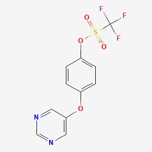 4-(Pyrimidin-5-yloxy)-phenyl trifluoromethanesulfonate