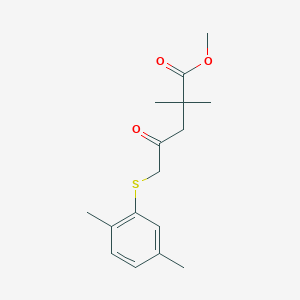 Methyl 5-[(2,5-dimethylphenyl)thio]-2,2-dimethyl-4-oxopentanoate