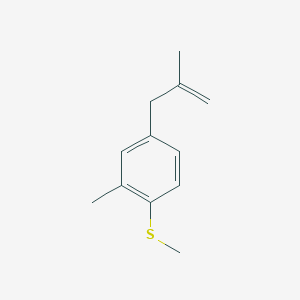 2-Methyl-4-(2-methylprop-2-enyl)-1-methylsulfanylbenzene