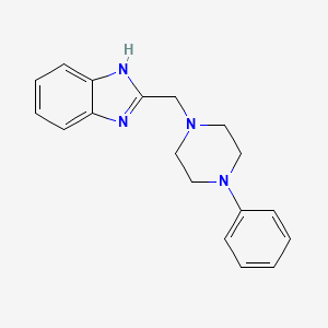 molecular formula C18H20N4 B13879657 2-(4-Phenyl-piperazin-1-ylmethyl)-1H-benzoimidazole 