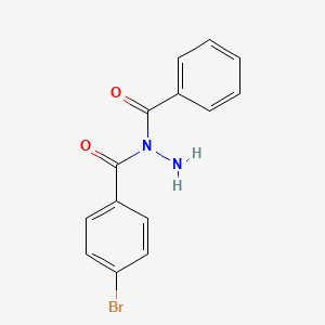 molecular formula C14H11BrN2O2 B13879688 N-benzoyl-4-bromobenzohydrazide 