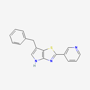 6-benzyl-2-pyridin-3-yl-4H-pyrrolo[2,3-d][1,3]thiazole