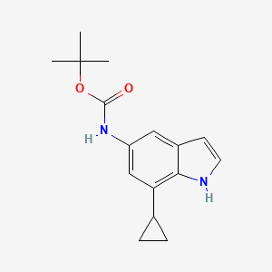 tert-Butyl 7-cyclopropyl-1H-indol-5-ylcarbamate