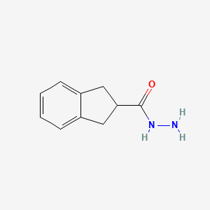 molecular formula C10H12N2O B13879737 Indan-2-carboxylic acid hydrazide 