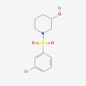 1-((3-Bromophenyl)sulfonyl)piperidin-3-ol