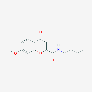 N-butyl-7-methoxy-4-oxochromene-2-carboxamide