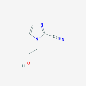 molecular formula C6H7N3O B13879765 1-(2-Hydroxyethyl)imidazole-2-carbonitrile 