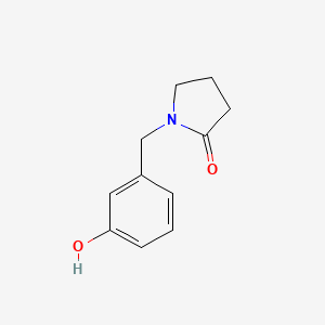 1-[(3-Hydroxyphenyl)methyl]pyrrolidin-2-one