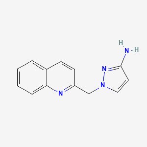 1-(Quinolin-2-ylmethyl)pyrazol-3-amine