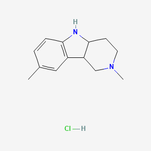 B1387981 2,8-dimethyl-2,3,4,4a,5,9b-hexahydro-1H-pyrido[4,3-b]indole hydrochloride CAS No. 1216378-71-0