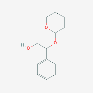 molecular formula C13H18O3 B13879839 2-(Oxan-2-yloxy)-2-phenylethanol 