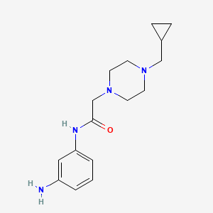 N-(3-aminophenyl)-2-[4-(cyclopropylmethyl)piperazin-1-yl]acetamide