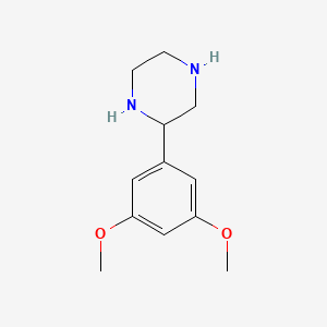 molecular formula C12H18N2O2 B1387987 2-(3,5-Dimethoxyphenyl)piperazine CAS No. 910444-70-1