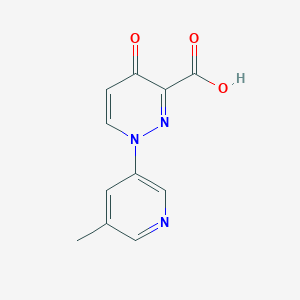 1-(5-Methylpyridin-3-yl)-4-oxopyridazine-3-carboxylic acid