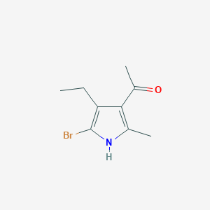 molecular formula C9H12BrNO B1387988 1-(5-bromo-4-ethyl-2-methyl-1H-pyrrol-3-yl)ethanone CAS No. 859074-81-0