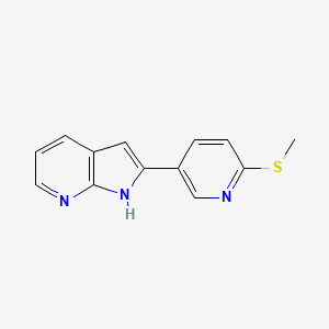 2-(6-methylsulfanylpyridin-3-yl)-1H-pyrrolo[2,3-b]pyridine