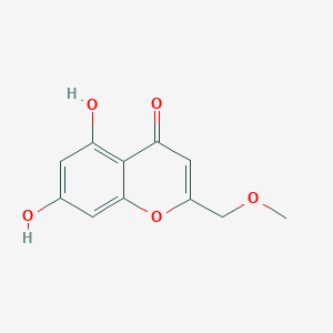 molecular formula C11H10O5 B13879908 5,7-Dihydroxy-2-methoxymethyl-1-benzopyran-4-one 